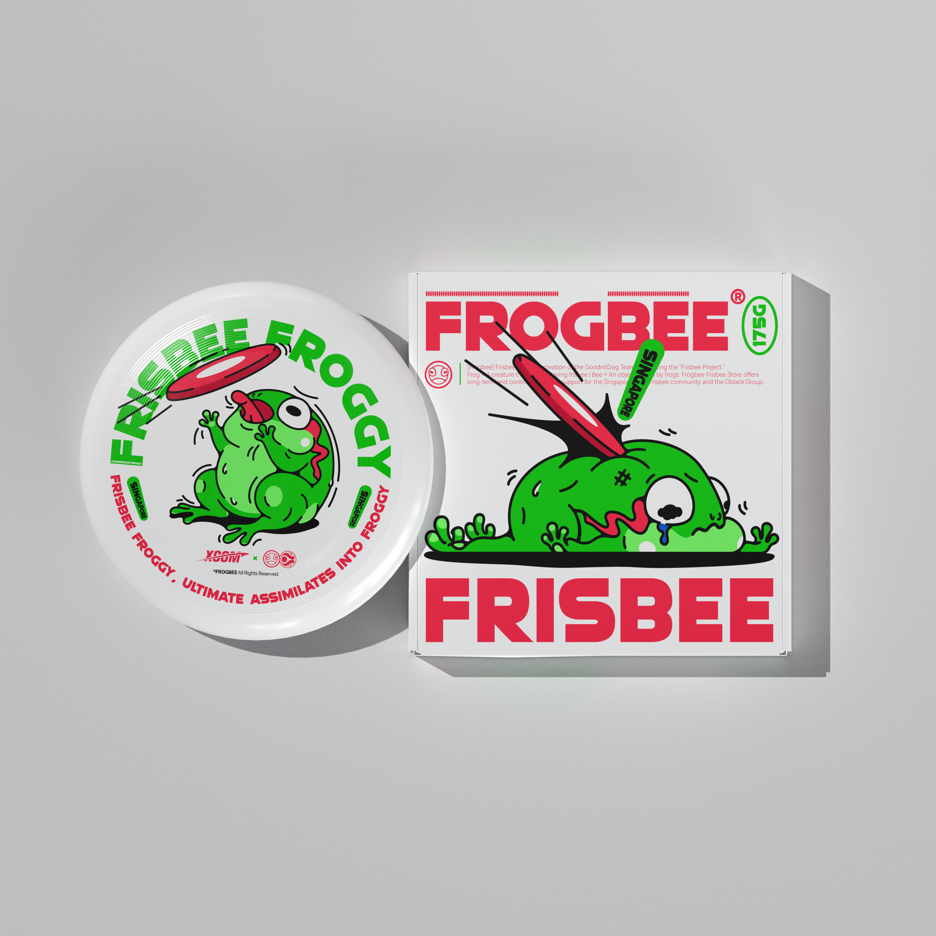 Xcom x Frogbee - [Frisbee Eater] Special Design Ultimate Frisbee Disc 175g