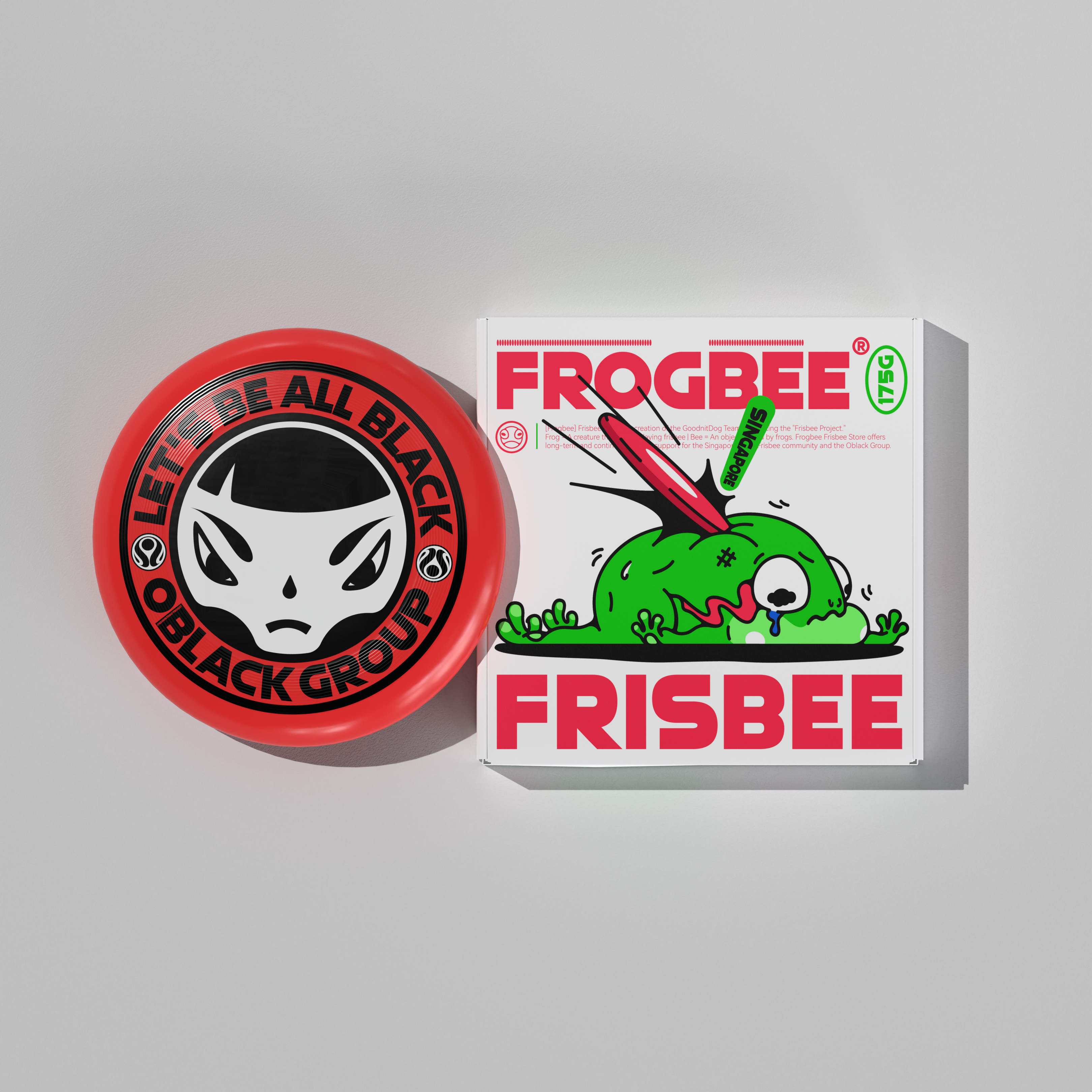 Xcom x Frogbee - [Oblack Lady] Special Design Ultimate Frisbee Disc 175g