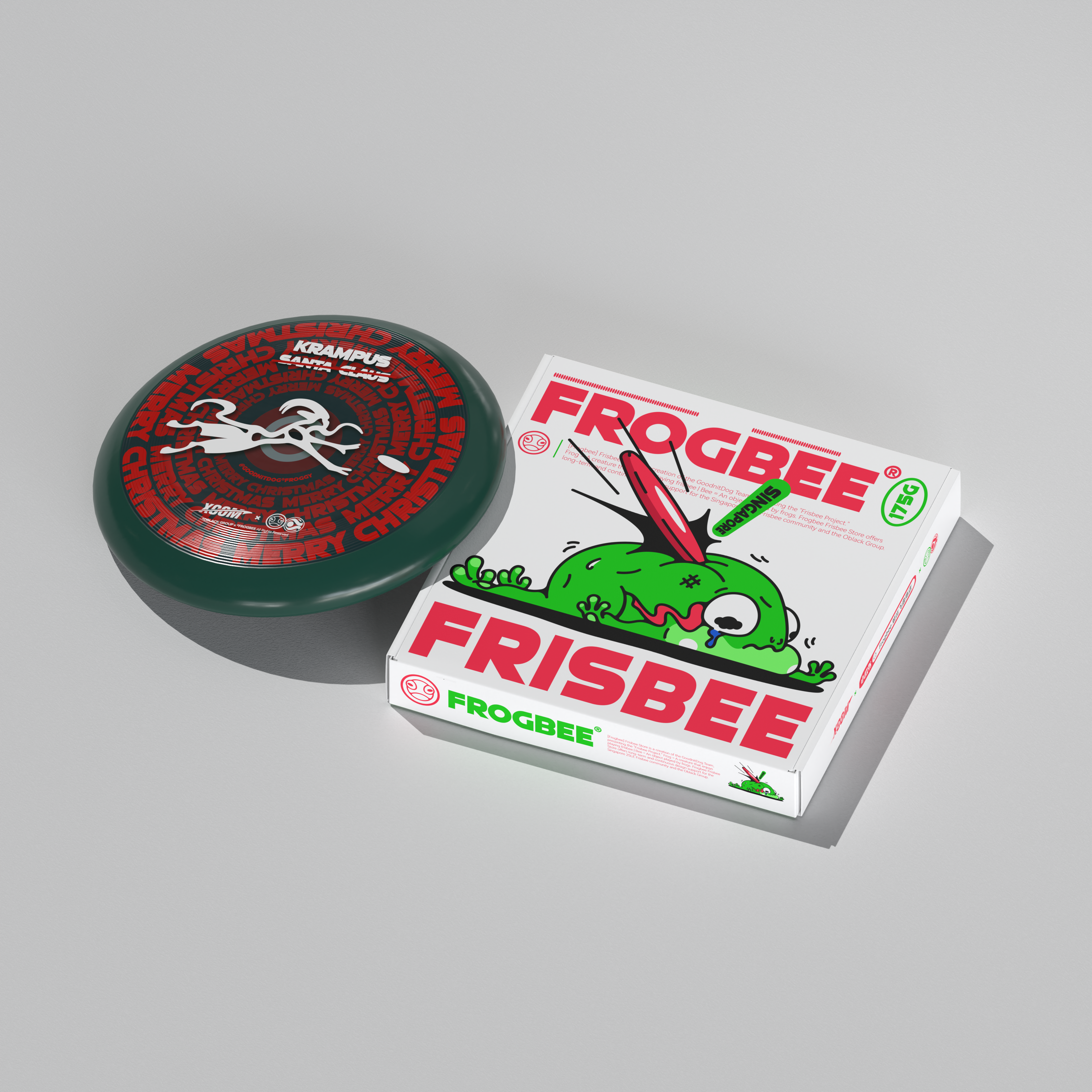 Xcom x Frogbee - [Oblack Christmas] Special Design Ultimate Frisbee Disc 175g