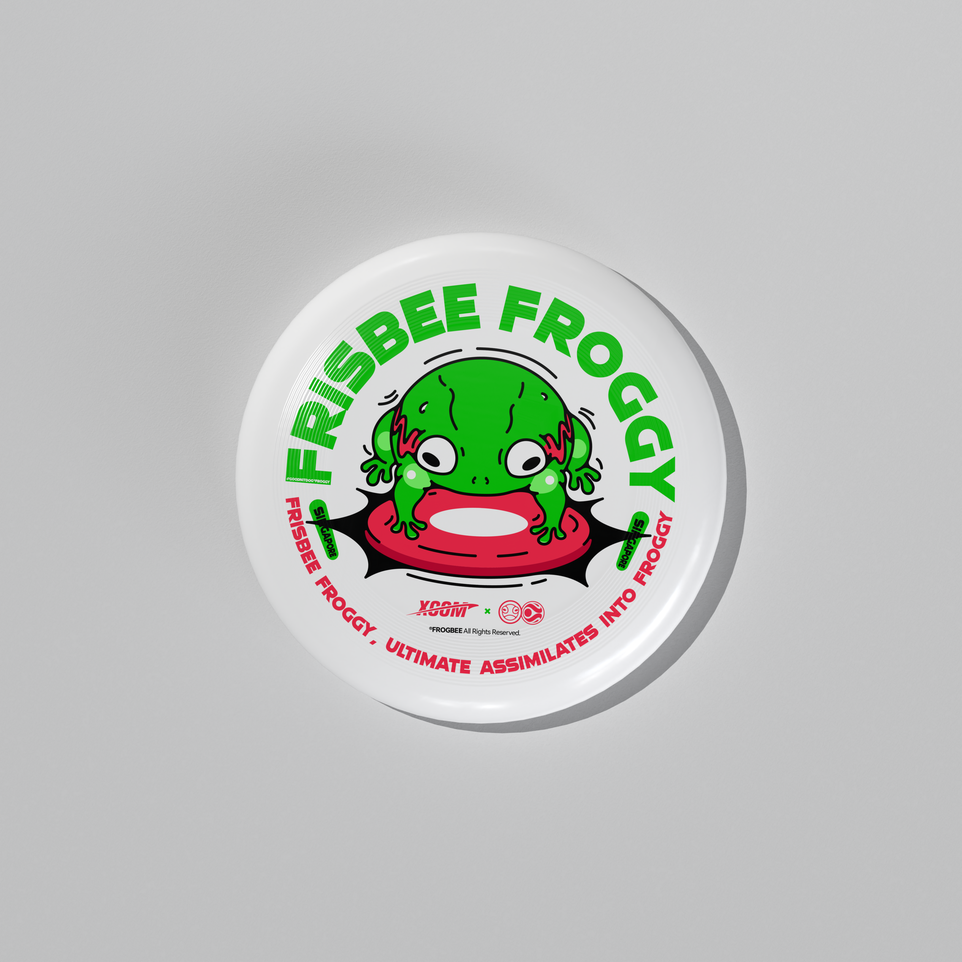 Xcom x Frogbee - [Lying Frog] Special Design Ultimate Frisbee Disc 175g